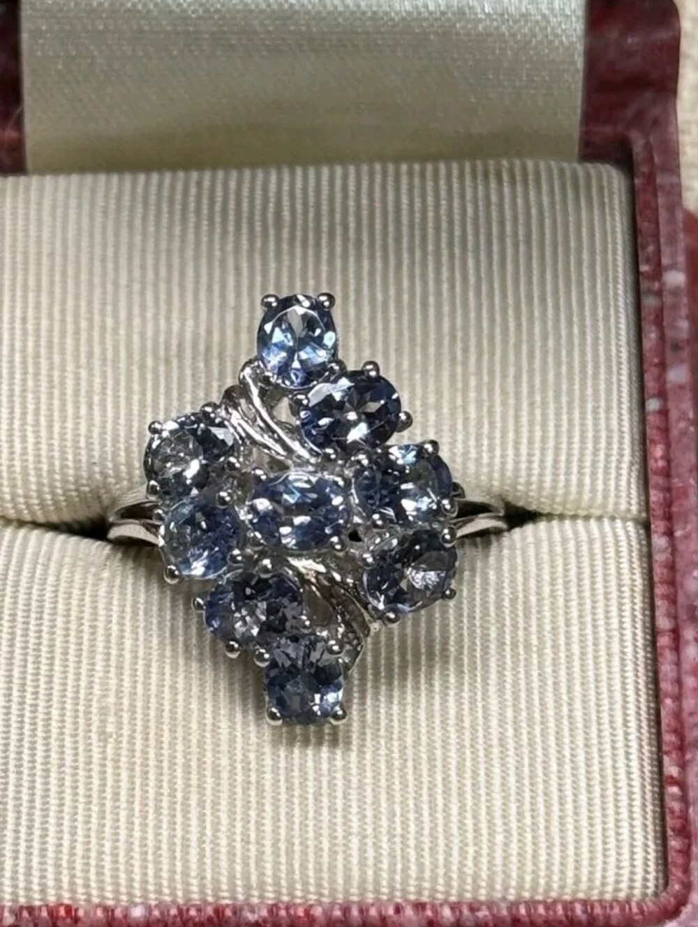 Sterling Silver Bondi Blue Tanzanite Ring SZ 7